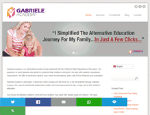 Tablet Screenshot of gabrieleacademy.com